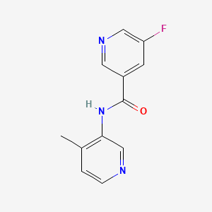 molecular formula C12H10FN3O B2938568 5-fluoro-N-(4-methylpyridin-3-yl)pyridine-3-carboxamide CAS No. 2310152-23-7