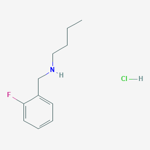 molecular formula C11H17ClFN B2938632 Butyl[(2-fluorophenyl)methyl]amine hydrochloride CAS No. 1049773-05-8