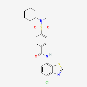 N-(4-chlorobenzo[d]thiazol-7-yl)-4-(N-cyclohexyl-N-ethylsulfamoyl)benzamide