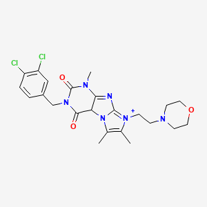 3-[(3,4-dichlorophenyl)methyl]-1,6,7-trimethyl-8-[2-(morpholin-4-yl)ethyl]-1H,2H,3H,4H,8H-imidazo[1,2-g]purine-2,4-dione
