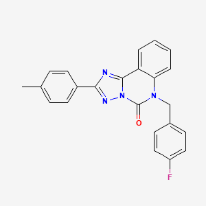 B2938639 6-(4-fluorobenzyl)-2-(p-tolyl)-[1,2,4]triazolo[1,5-c]quinazolin-5(6H)-one CAS No. 1357719-59-5