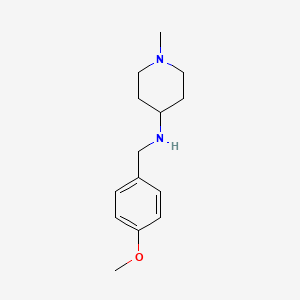 (4-Methoxy-benzyl)-(1-methyl-piperidin-4-yl)-amine