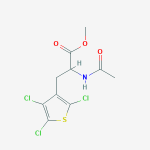 Methyl 2-acetamido-3-(2,4,5-trichlorothiophen-3-yl)propanoate