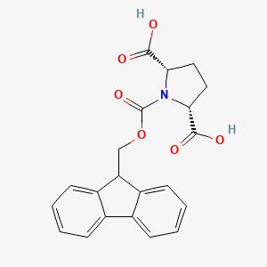 (2S,5R)-1-(9H-Fluoren-9-ylmethoxycarbonyl)pyrrolidine-2,5-dicarboxylic acid