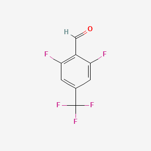 molecular formula C8H3F5O B2938672 2,6-Difluoro-4-(trifluoromethyl)benzaldehyde CAS No. 134099-34-6
