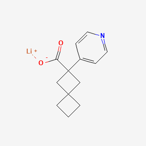 molecular formula C13H14LiNO2 B2938674 Lithium(1+) ion 2-(pyridin-4-yl)spiro[3.3]heptane-2-carboxylate CAS No. 2137536-42-4