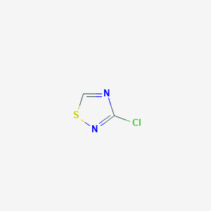 molecular formula C2HClN2S B2938681 3-Chloro-1,2,4-thiadiazole CAS No. 2254-60-6