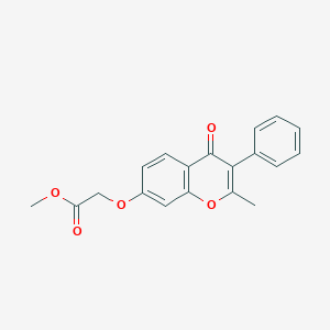 Methyl 2-(2-methyl-4-oxo-3-phenylchromen-7-yl)oxyacetate