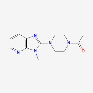 1-(4-{3-methyl-3H-imidazo[4,5-b]pyridin-2-yl}piperazin-1-yl)ethan-1-one
