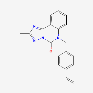 6-[(4-Ethenylphenyl)methyl]-2-methyl-[1,2,4]triazolo[1,5-c]quinazolin-5-one