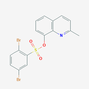 2-Methylquinolin-8-yl 2,5-dibromobenzene-1-sulfonate