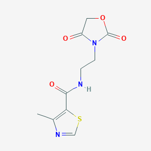 N-(2-(2,4-dioxooxazolidin-3-yl)ethyl)-4-methylthiazole-5-carboxamide