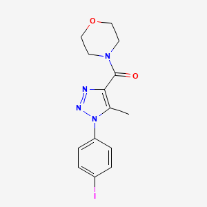 (1-(4-iodophenyl)-5-methyl-1H-1,2,3-triazol-4-yl)(morpholino)methanone