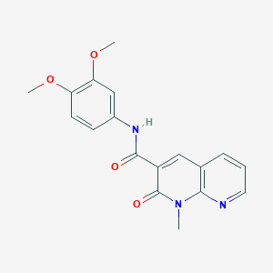 N-(3,4-dimethoxyphenyl)-1-methyl-2-oxo-1,2-dihydro-1,8-naphthyridine-3-carboxamide