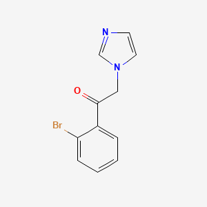molecular formula C11H9BrN2O B2938700 1-(2-bromophenyl)-2-(1H-imidazol-1-yl)ethan-1-one CAS No. 763036-06-2