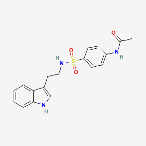 molecular formula C18H19N3O3S B2938707 N-(4-{[2-(1H-indol-3-yl)ethyl]sulfamoyl}phenyl)acetamide CAS No. 33284-06-9