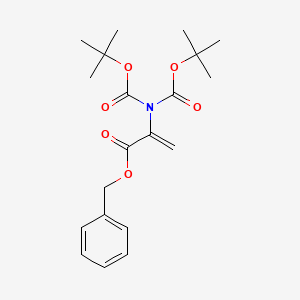 molecular formula C20H27NO6 B2938709 Benzyl 2-{bis[(tert-butoxy)carbonyl]amino}prop-2-enoate CAS No. 1798715-69-1