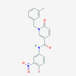 N-(4-fluoro-3-nitrophenyl)-1-(3-methylbenzyl)-6-oxo-1,6-dihydropyridine-3-carboxamide