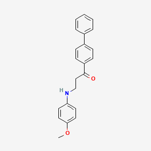 1-[1,1'-Biphenyl]-4-yl-3-(4-methoxyanilino)-1-propanone