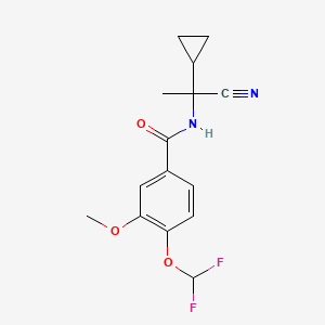 N-(1-cyano-1-cyclopropylethyl)-4-(difluoromethoxy)-3-methoxybenzamide