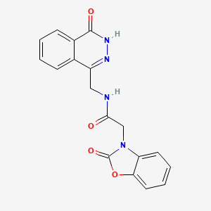 N-((4-oxo-3,4-dihydrophthalazin-1-yl)methyl)-2-(2-oxobenzo[d]oxazol-3(2H)-yl)acetamide