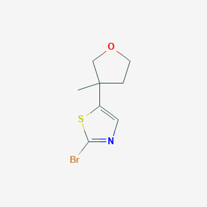2-Bromo-5-(3-methyloxolan-3-yl)-1,3-thiazole
