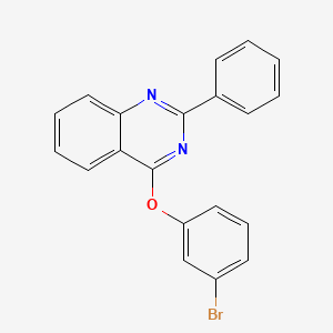 molecular formula C20H13BrN2O B2938733 4-(3-Bromophenoxy)-2-phenylquinazoline CAS No. 866155-23-9