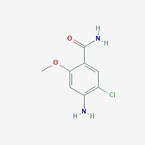 molecular formula C8H9ClN2O2 B2938741 4-Amino-5-chloro-2-methoxybenzamide CAS No. 24190-74-7