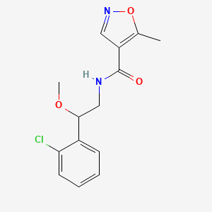 molecular formula C14H15ClN2O3 B2938750 N-(2-(2-chlorophenyl)-2-methoxyethyl)-5-methylisoxazole-4-carboxamide CAS No. 1795442-35-1