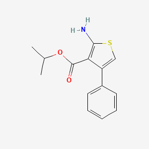 molecular formula C14H15NO2S B2938764 Isopropyl 2-amino-4-phenylthiophene-3-carboxylate CAS No. 351157-38-5