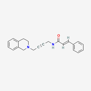 molecular formula C22H22N2O B2938789 N-(4-(3,4-dihydroisoquinolin-2(1H)-yl)but-2-yn-1-yl)cinnamamide CAS No. 1351663-73-4