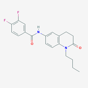 N-(1-butyl-2-oxo-1,2,3,4-tetrahydroquinolin-6-yl)-3,4-difluorobenzamide