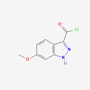molecular formula C9H7ClN2O2 B2938799 6-Methoxy-1H-indazole-3-carbonyl chloride CAS No. 1260678-05-4