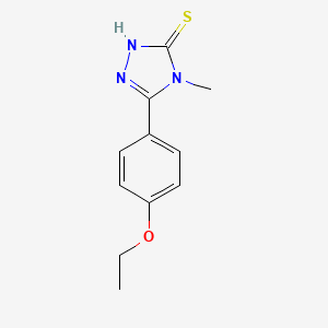 molecular formula C11H13N3OS B2938876 5-(4-ethoxyphenyl)-4-methyl-4H-1,2,4-triazole-3-thiol CAS No. 334497-06-2