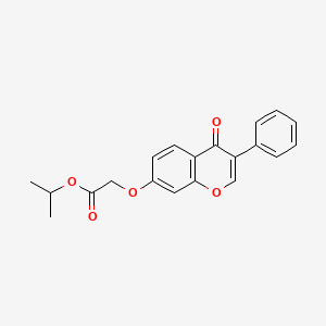 molecular formula C20H18O5 B2938880 Methylethyl 2-(4-oxo-3-phenylchromen-7-yloxy)acetate CAS No. 449738-71-0