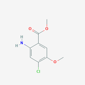molecular formula C9H10ClNO3 B2938929 Methyl 2-amino-4-chloro-5-methoxybenzoate CAS No. 181434-36-6