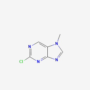 molecular formula C6H5ClN4 B2938944 2-chloro-7-methyl-7H-Purine CAS No. 55286-05-0