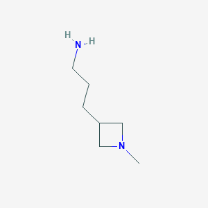 molecular formula C7H16N2 B2938957 3-(1-Methylazetidin-3-yl)propan-1-amine CAS No. 1501401-74-6