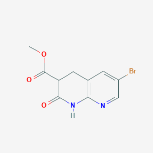 molecular formula C10H9BrN2O3 B029390 Methyl 6-bromo-2-oxo-1,2,3,4-tetrahydro-1,8-naphthyridine-3-carboxylate CAS No. 335031-10-2