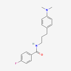 N-(3-(4-(dimethylamino)phenyl)propyl)-4-fluorobenzamide