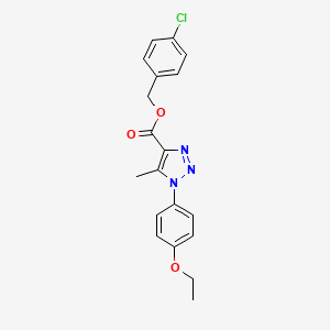 4-chlorobenzyl 1-(4-ethoxyphenyl)-5-methyl-1H-1,2,3-triazole-4-carboxylate