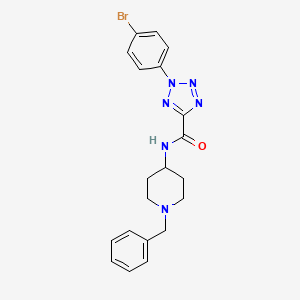 molecular formula C20H21BrN6O B2939044 N-(1-benzylpiperidin-4-yl)-2-(4-bromophenyl)-2H-tetrazole-5-carboxamide CAS No. 1396746-92-1