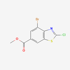 Methyl 4-bromo-2-chloro-1,3-benzothiazole-6-carboxylate