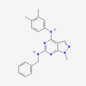 N~6~-benzyl-N~4~-(3,4-dimethylphenyl)-1-methyl-1H-pyrazolo[3,4-d]pyrimidine-4,6-diamine