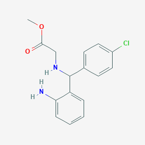 Methyl 2-(((2-aminophenyl)(4-chlorophenyl)methyl)amino)acetate