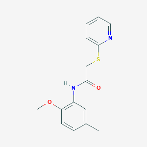 N-(2-methoxy-5-methylphenyl)-2-(2-pyridylthio)acetamide