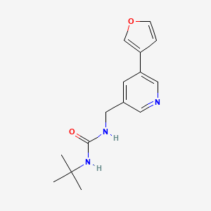 1-(Tert-butyl)-3-((5-(furan-3-yl)pyridin-3-yl)methyl)urea