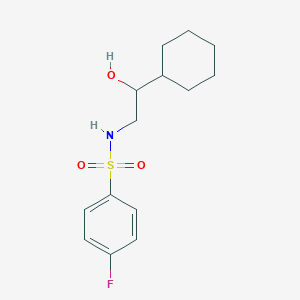 N-(2-cyclohexyl-2-hydroxyethyl)-4-fluorobenzenesulfonamide