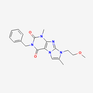 3-benzyl-8-(2-methoxyethyl)-1,7-dimethyl-1H-imidazo[2,1-f]purine-2,4(3H,8H)-dione
