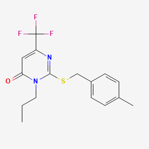 2-[(4-methylbenzyl)sulfanyl]-3-propyl-6-(trifluoromethyl)-4(3H)-pyrimidinone